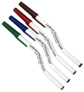 Bent Chiropractic Pens - White